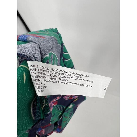 Draper James X ELOQUII Cotton Button-Down Top Sleeveless Parrots Tropical 18 NWT - Picture 12 of 12